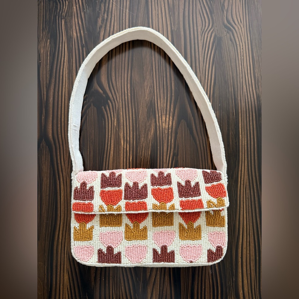 Anthropologie Beaded Fiona Bag